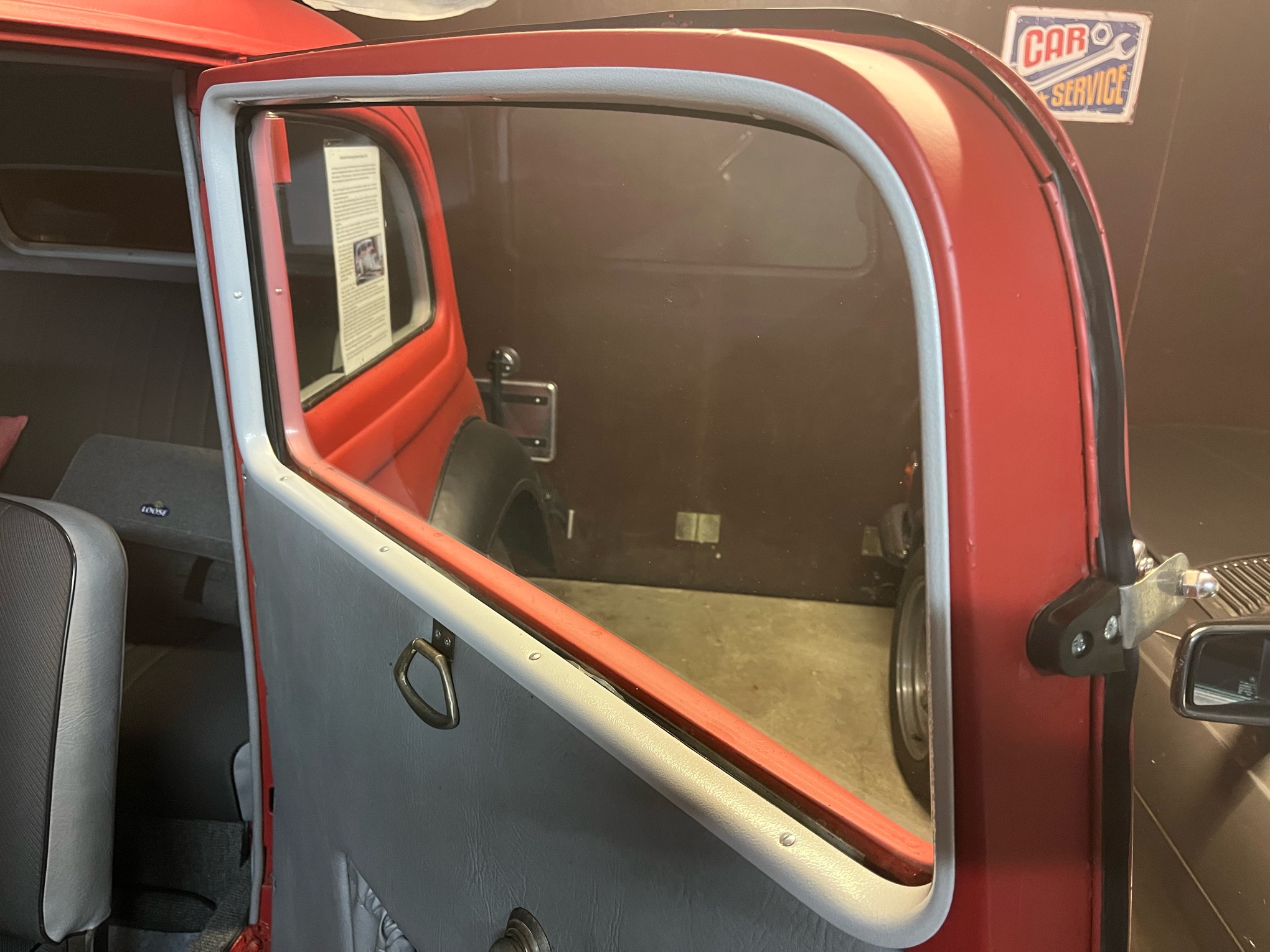 Blick auf die Fahrertür